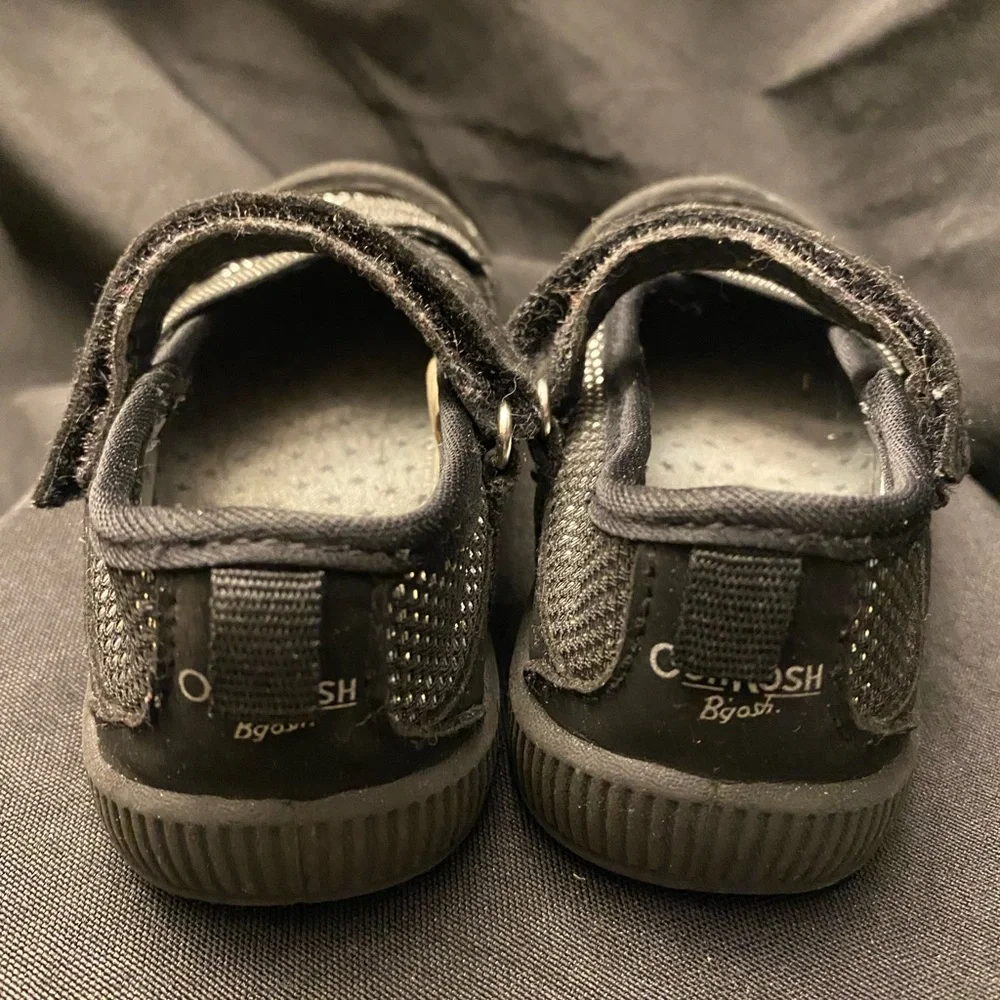 OshKosh‎ B’Gosh-Toddler Black Shoes-Size:5